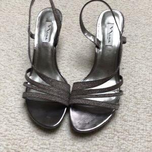 Nina sparkly, strappy heels